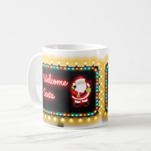 Taza De Café Billboard de bienvenida para Navidades de Santa Ne