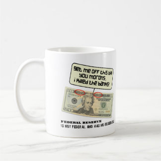 Taza De Café Billete de 20 dólares EE.UU. Reserva Federal