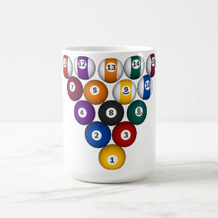 Taza De Café Billetes / Balas de billar: Personalizado Mug