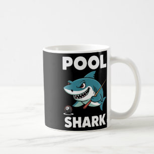 Taza De Café Billetes divertidos del jugador de billar Shark Sn