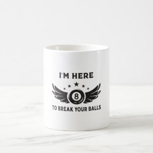 Taza De Café Billiard 8 Ball Snooker Billiards Graciosa Idea de