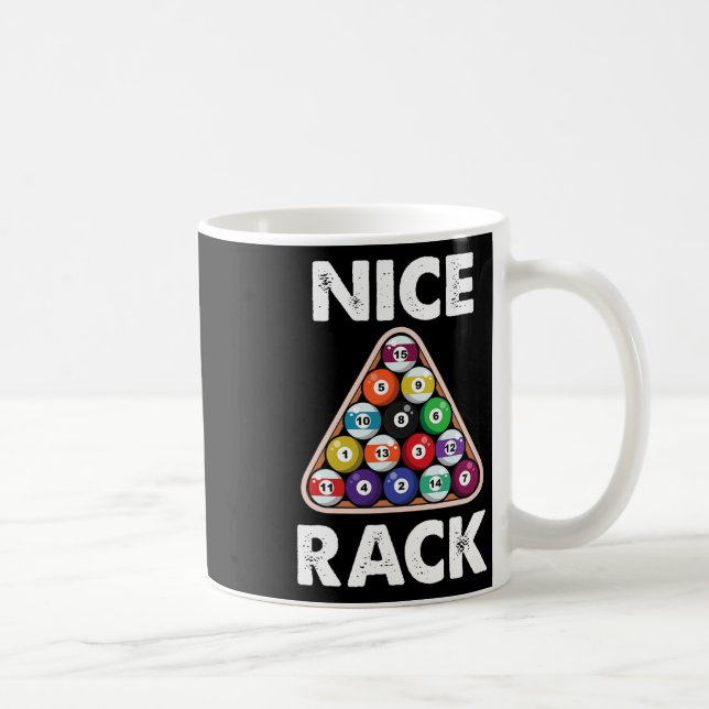 Taza De Café Billiard Nice Rack Billiard Player Gift (Derecha)