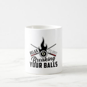 Taza De Café Billiard Snooker 8 Ball Billiards Divertido regalo