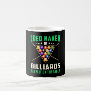 Taza De Café Billiard Snooker Pool Billiards 8 Ball Funny Gift