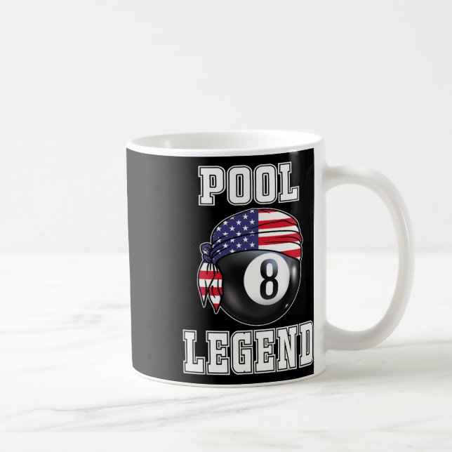 Taza De Café Billiard Team 8 Ll Jugador De Juegos De Piscina Re (Derecha)