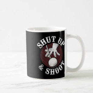 Taza De Café Billiards Pool Player Ball Vintage Retro Cállate A