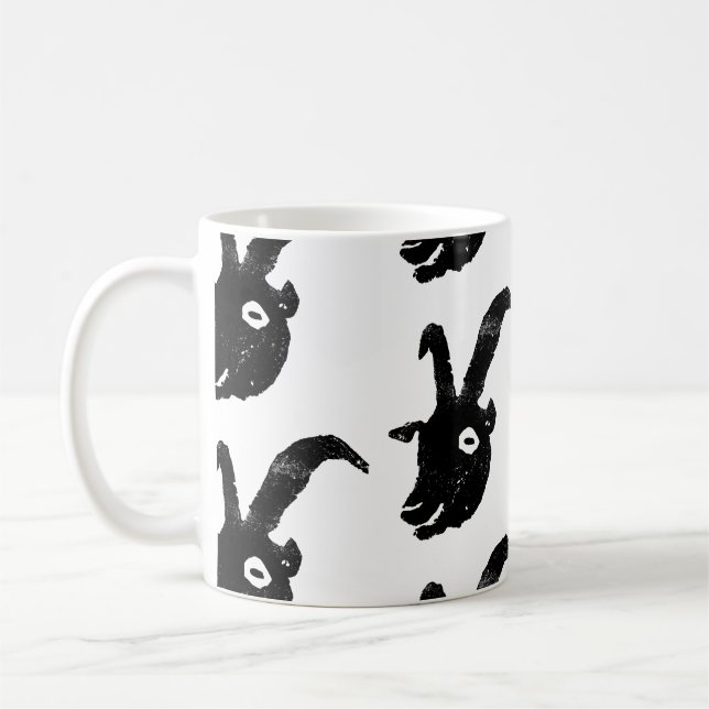 Taza De Café Billy Goat Potato Print Pattern (Izquierda)