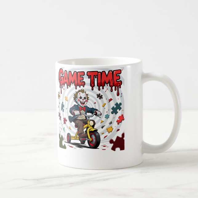 Taza De Café Billy Puppet Saw Movie Horror Cartoon Art (Derecha)