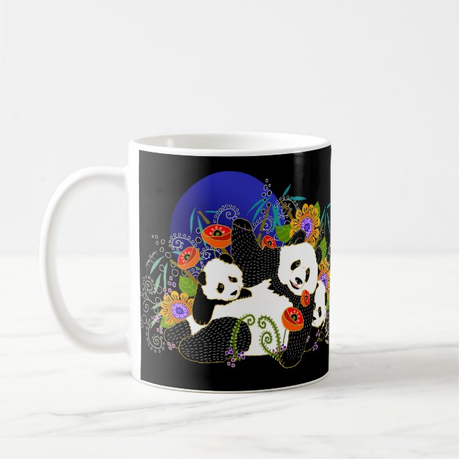 Taza De Café BINDI PANDAS mug-select style (Izquierda)