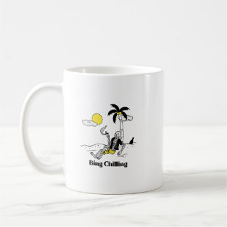 Taza De Café Bing Chilling Skeleton