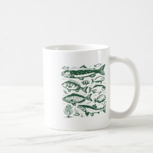 Taza De Café Biología de especies de peces retro tipos de peces