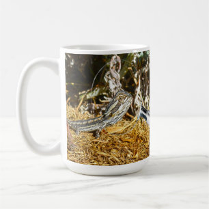 Taza De Café Biología De Un Dragón Con Cabeza De Bebé Lizard,