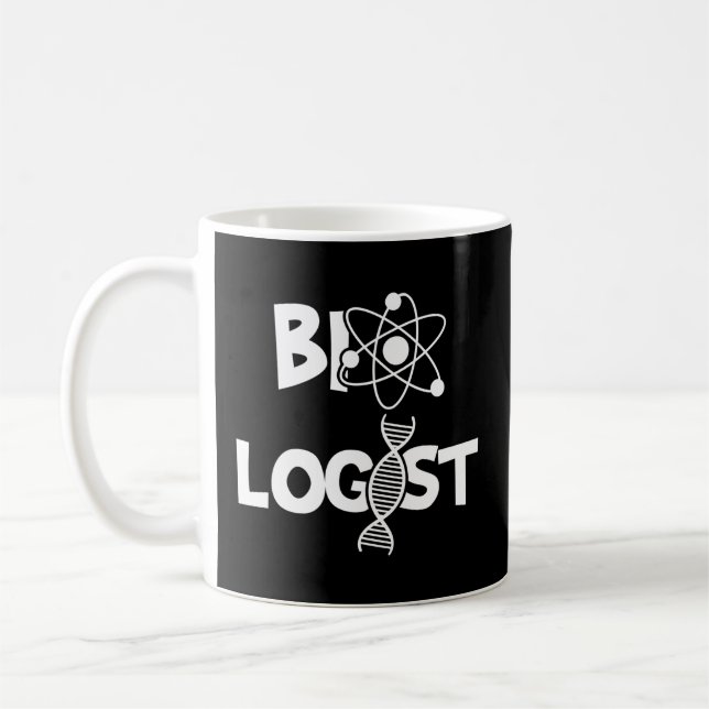 Taza De Café Biólogo Biología Estudiantil Ciencias Químicas D (Izquierda)