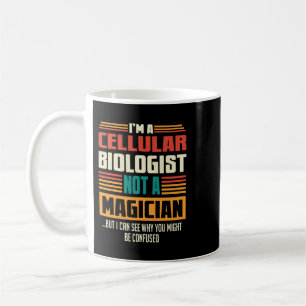 Taza De Café Biólogo celular Cita divertida Vintage retro