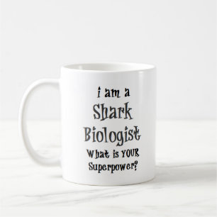 Taza De Café biólogo de tiburón