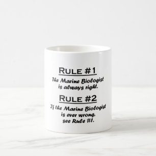 Taza De Café Biólogo del infante de marina de la regla