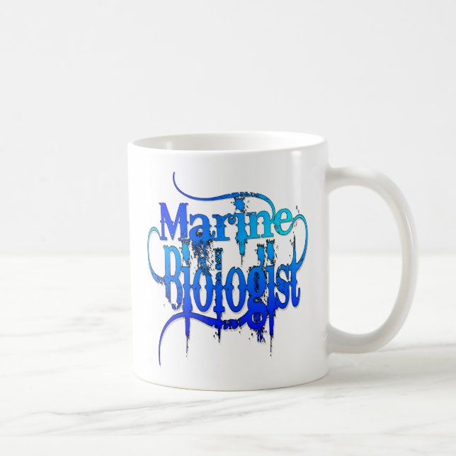Taza De Café Biólogo Marino (Derecha)