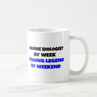 Taza De Café Biólogo marino de la leyenda de la pesca