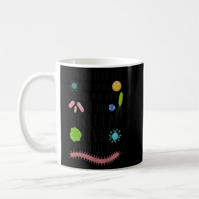 Taza De Café Biólogo Microbiólogo Microbiólogo Laboratorio de M (Izquierda)