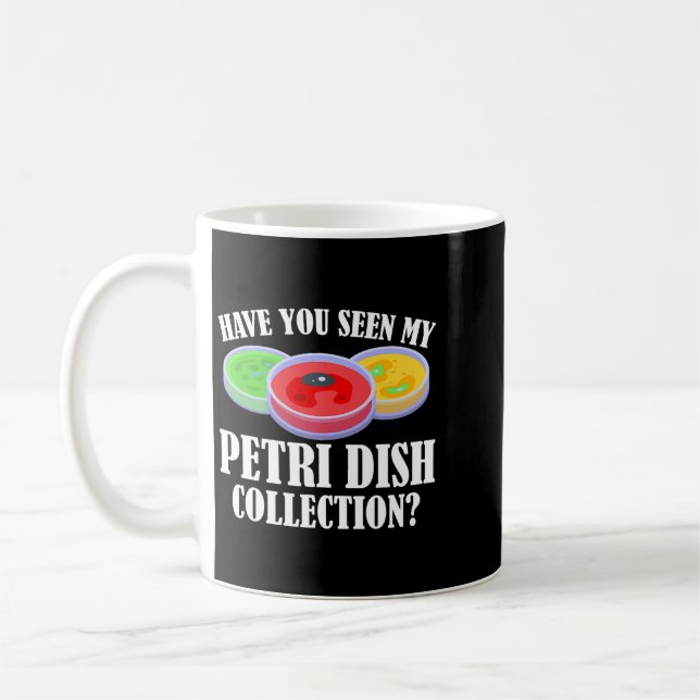 Taza De Café Biólogo Petri Dish Estudiante Científico Bio (Izquierda)