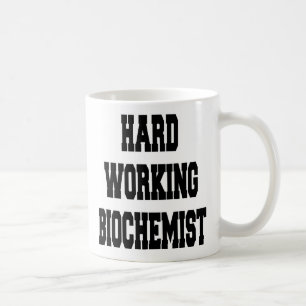 Taza De Café Bioquímico en trabajo duro