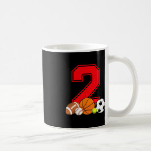 Taza De Café Bir de fútbol de baloncesto de 2 años