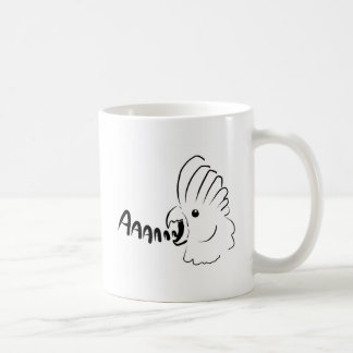 Taza De Café Birb de griterío del cockatoo del pájaro