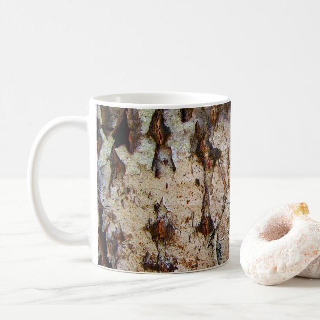 Taza De Café Birch Tree Bark Mug (Con donut)