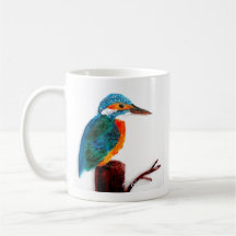 Bird Art Colorful Kingfisher