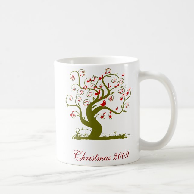 Taza De Café Bird Mug de los Navidades Rojos (Derecha)