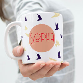 Taza De Café Bird Mug Personalizada de Espíritu Libre