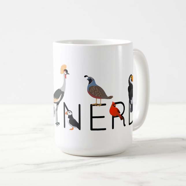 Taza De Café Bird Nerd X Coffee Mug (Anverso derecho)