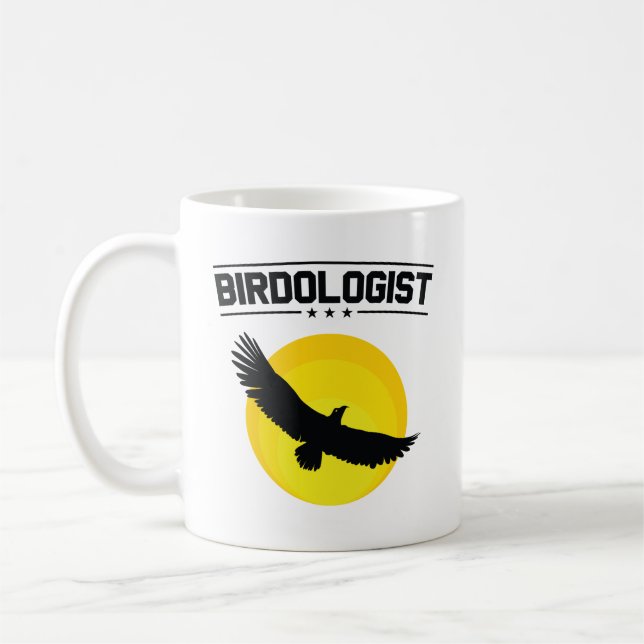 Taza De Café Birdologist Bird Watching Watcher Birding Birder (Izquierda)