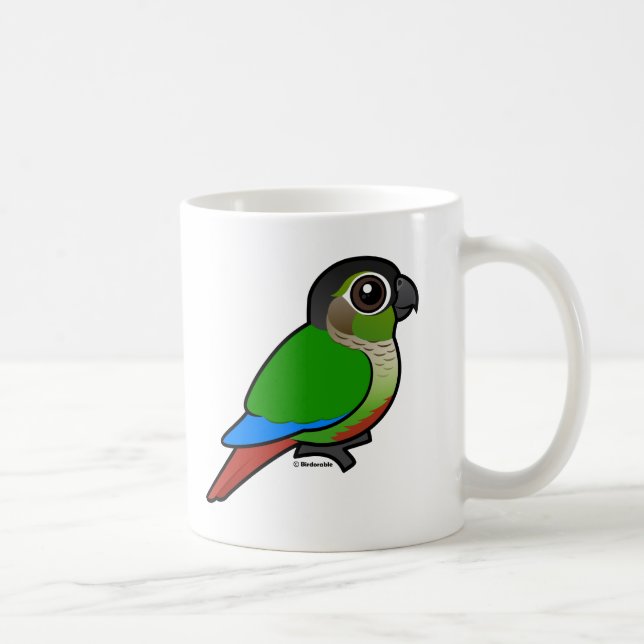 Taza De Café Birdorable Conure Verde-cheeked (Derecha)