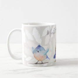 Taza De Café Birds of a Feather con nombre