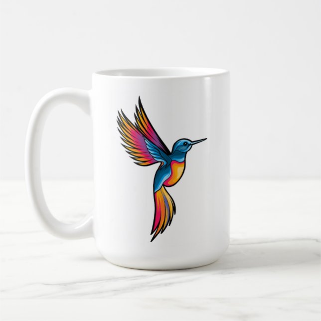Taza De Café Birdshow mix colors (Izquierda)