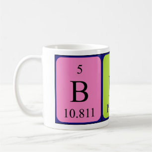 Taza De Café Birta nombre de tabla periódica mug