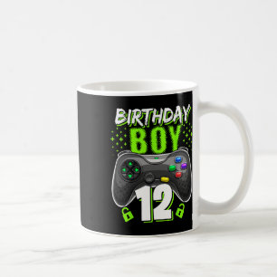 Taza De Café Birthday Boy 12 Video Game Controller Gamer 12th B