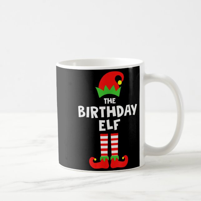 Taza De Café Birthday Elf Matching Group Family Holiday Christm (Derecha)