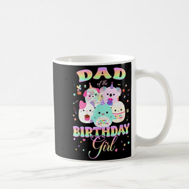 Taza De Café Birthday Family Squish Squad Dad Of The Birthday G (Derecha)