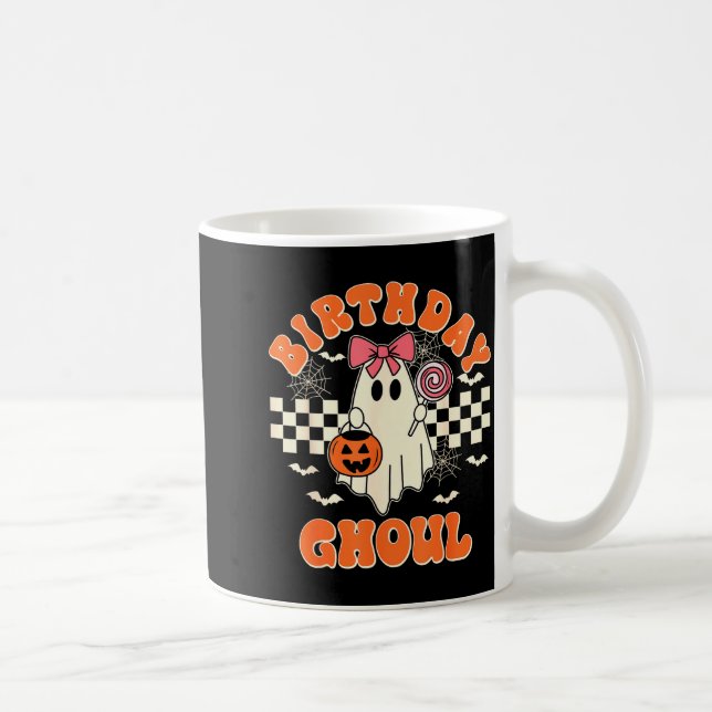 Taza De Café Birthday Ghoul Soky Season Groovy Halloween Kids G (Derecha)