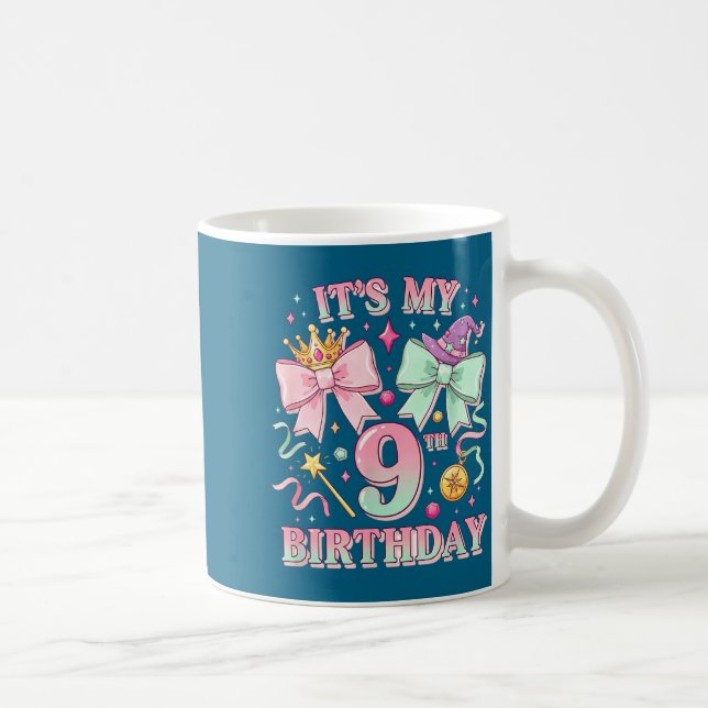 Taza De Café Birthday It's My 9th Birthday Cute Magical Princes (Derecha)