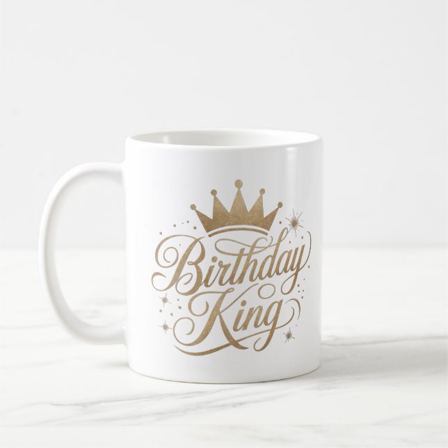 Taza De Café Birthday King Guay Trend Gift Mugs (Izquierda)