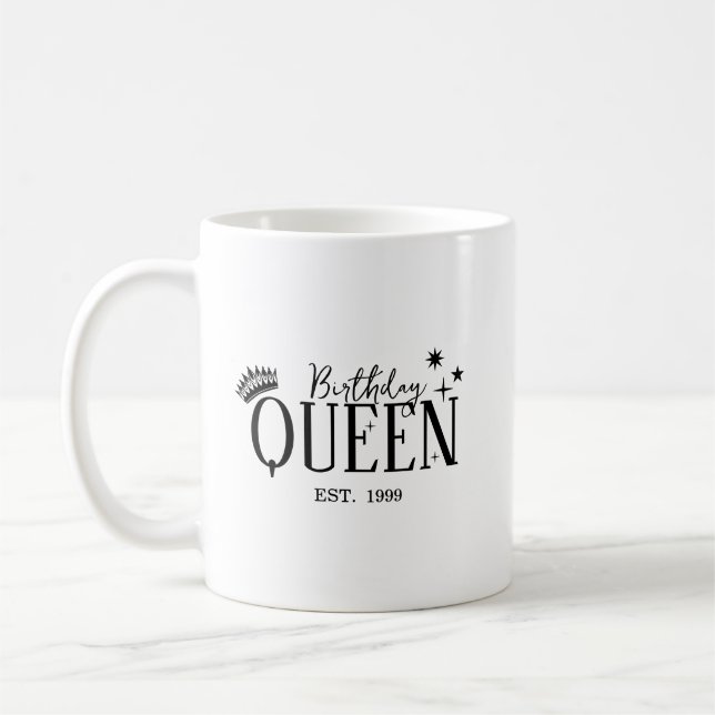 Taza De Café Birthday queen (Izquierda)