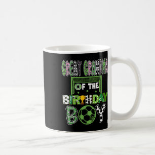 Taza De Café Bisabuela del niño futbolista de cumpleaños Bi