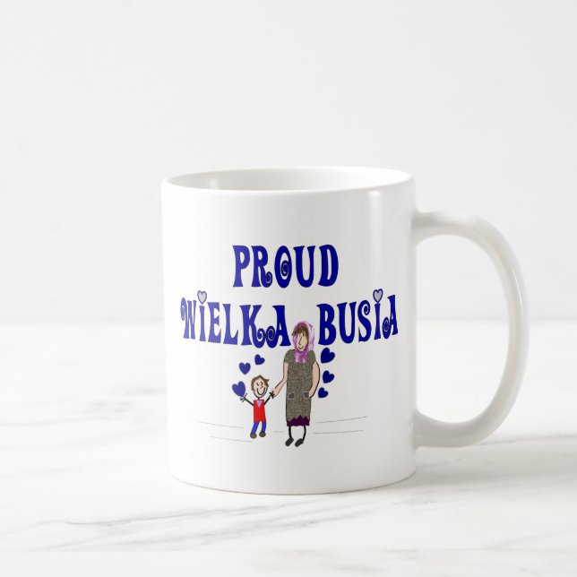 Taza De Café Bisabuela polaca "Wielka Busia " (Derecha)