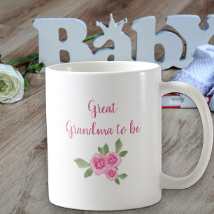 Taza De Café Bisabuela Por Llegar Nueva Bebé Niña Elaboración R
