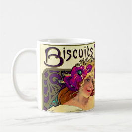 Taza De Café Biscuits Lefevre-Utile de Alphonse Mucha (1896)