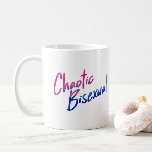 Taza De Café Bisexual caótico (Con donut)