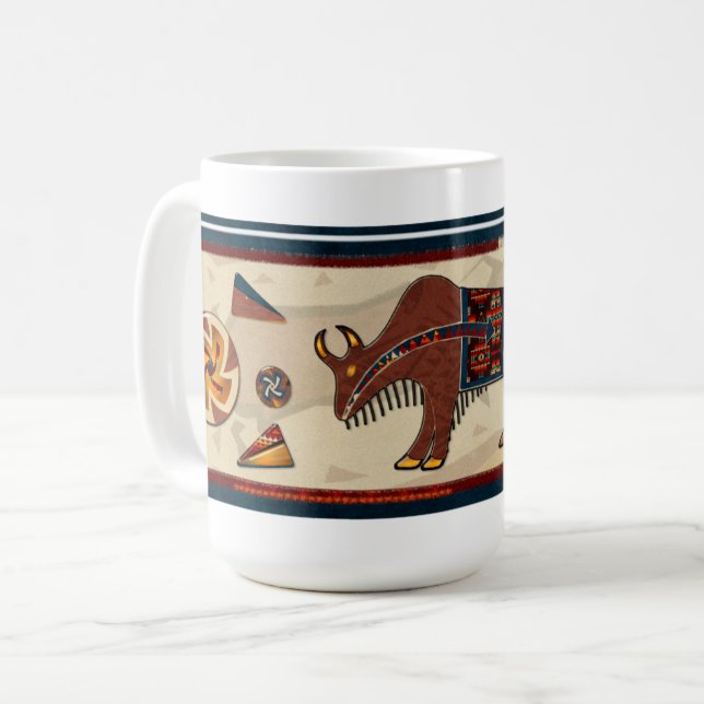 Taza De Café Bison Americana 3D (Anverso izquierdo)